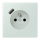 Jung LC1520F-18A215 Steckdose französisch/belgisches System 16 A 250 V ~ mit USB-Ladegerät 1 x Typ A SAFETY+ Serie LS céruléen pâle