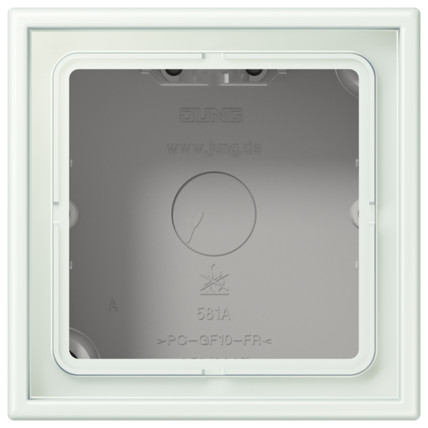 Jung LC581A210 Aufputz-Kappe 1fach Duroplast lackiert Serie LS outremer gris