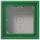 Jung LC581A219 Aufputz-Kappe 1fach Duroplast lackiert Serie LS vert foncé