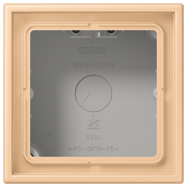 Jung LC581A237 Aufputz-Kappe 1fach Duroplast lackiert Serie LS terre sienne claire 31