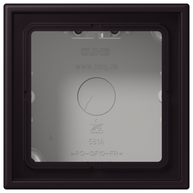Jung LC581A248 Aufputz-Kappe 1fach Duroplast lackiert Serie LS noir divoire
