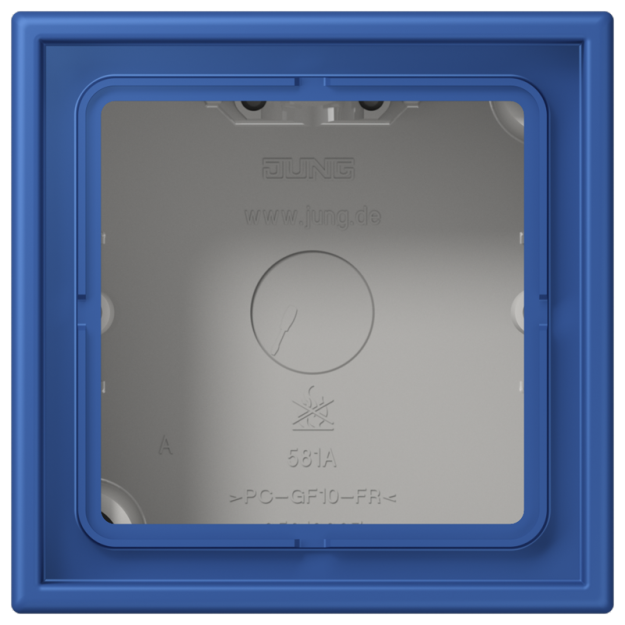 Jung LC581A253 Aufputz-Kappe 1fach Duroplast lackiert Serie LS bleu outremer 59