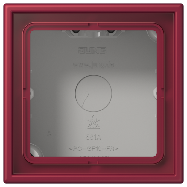 Jung LC581A255 Aufputz-Kappe 1fach Duroplast lackiert Serie LS le rubis