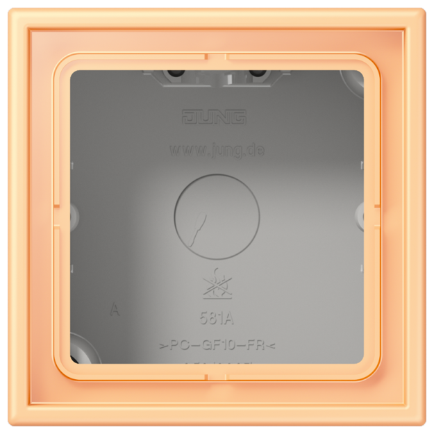 Jung LC581A258 Aufputz-Kappe 1fach Duroplast lackiert Serie LS terre sienne claire 59
