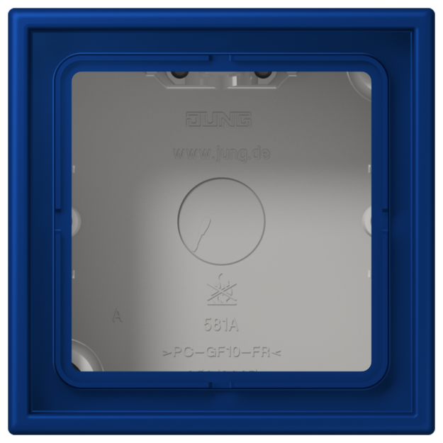 Jung LC581A261 Aufputz-Kappe 1fach Duroplast lackiert Serie LS bleu outremer foncé