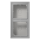 Jung LC582A204 Aufputz-Kappe 2fach Duroplast lackiert Serie LS gris moyen