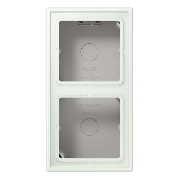 Jung LC582A210 Aufputz-Kappe 2fach Duroplast lackiert Serie LS outremer gris