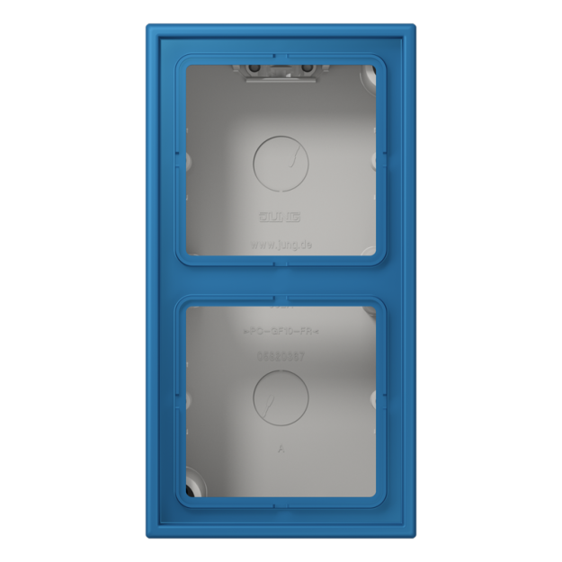 Jung LC582A211 Aufputz-Kappe 2fach Duroplast lackiert Serie LS bleu céruléen 31