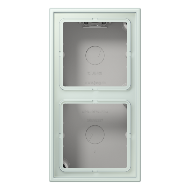 Jung LC582A215 Aufputz-Kappe 2fach Duroplast lackiert Serie LS céruléen pâle