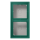Jung LC582A216 Aufputz-Kappe 2fach Duroplast lackiert Serie LS vert anglais