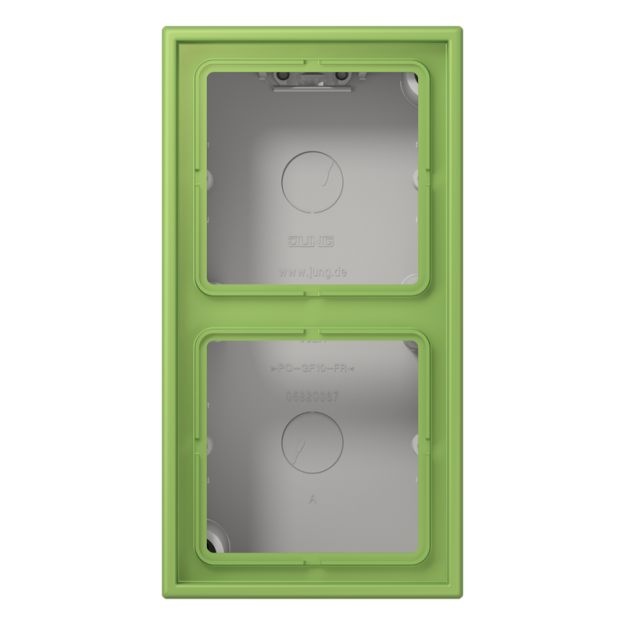 Jung LC582A220 Aufputz-Kappe 2fach Duroplast lackiert Serie LS vert 31