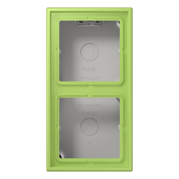 Jung LC582A221 Aufputz-Kappe 2fach Duroplast lackiert Serie LS vert clair