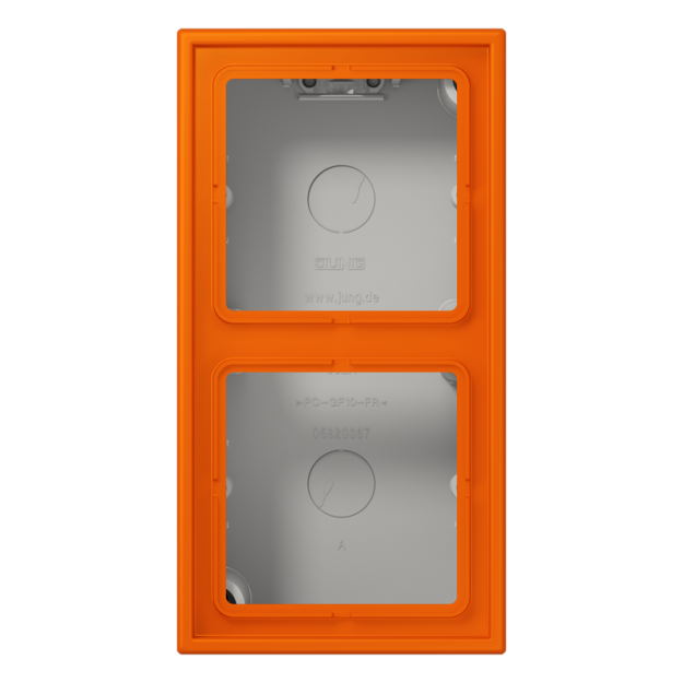 Jung LC582A224 Aufputz-Kappe 2fach Duroplast lackiert Serie LS orange