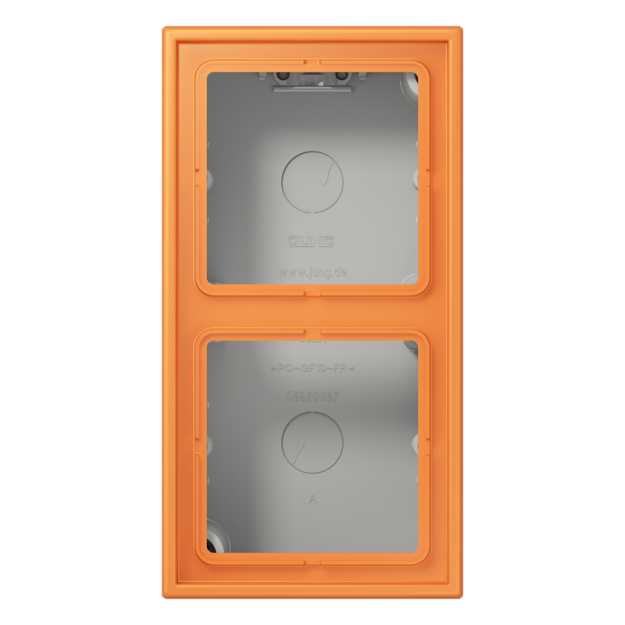 Jung LC582A225 Aufputz-Kappe 2fach Duroplast lackiert Serie LS orange clair