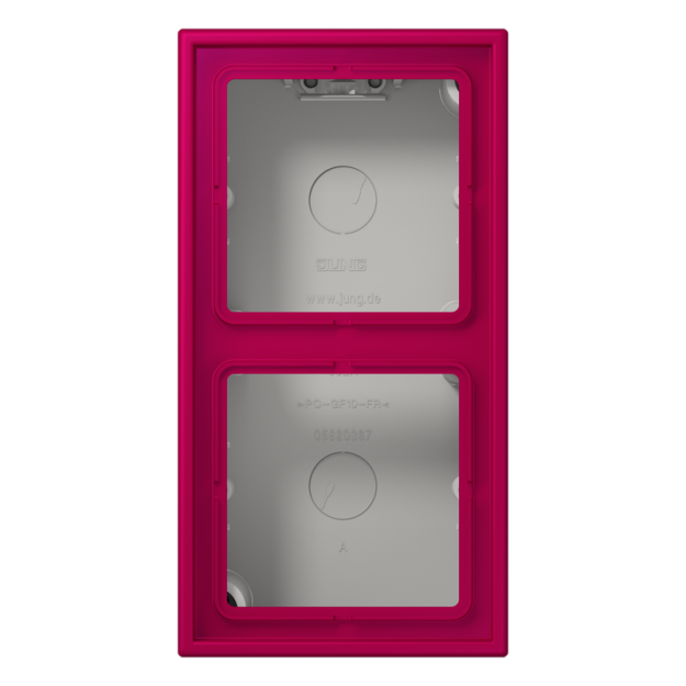 Jung LC582A230 Aufputz-Kappe 2fach Duroplast lackiert Serie LS rouge rubia