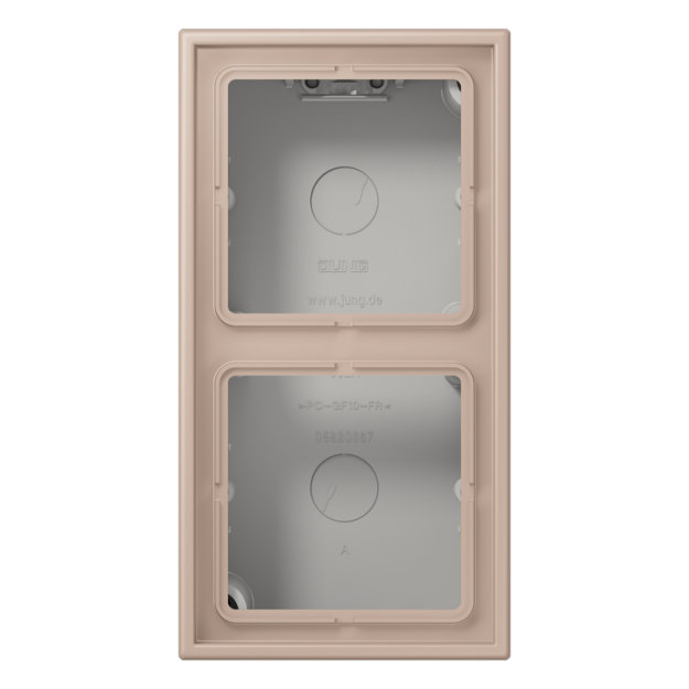 Jung LC582A240 Aufputz-Kappe 2fach Duroplast lackiert Serie LS ombre brûlée claire