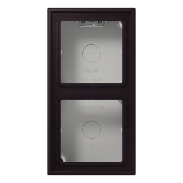 Jung LC582A248 Aufputz-Kappe 2fach Duroplast lackiert Serie LS noir divoire