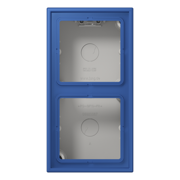 Jung LC582A253 Aufputz-Kappe 2fach Duroplast lackiert Serie LS bleu outremer 59