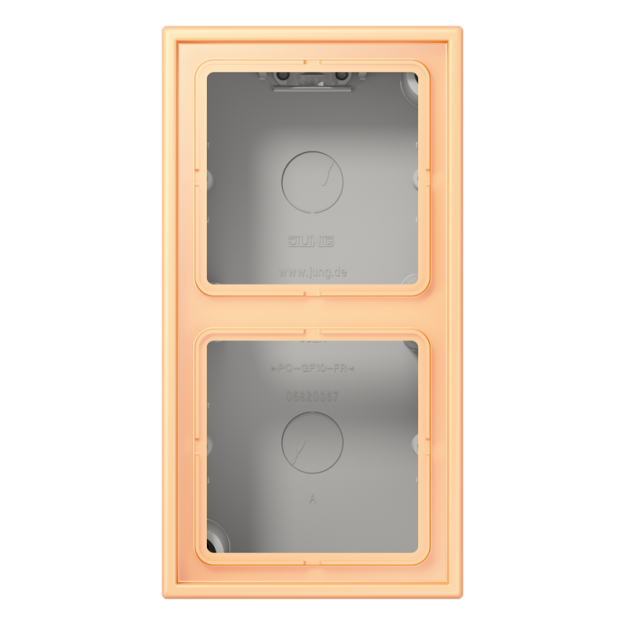 Jung LC582A258 Aufputz-Kappe 2fach Duroplast lackiert Serie LS terre sienne claire 59