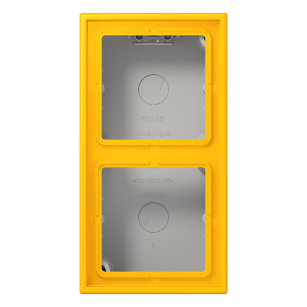 Jung LC582A263 Aufputz-Kappe 2fach Duroplast lackiert Serie LS le jaune vif