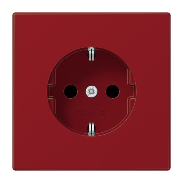 Jung LS1521BFRT SCHUKO-Steckdose 16 A 250 V ~ Schraubklemmen Thermoplast Serie LS rot