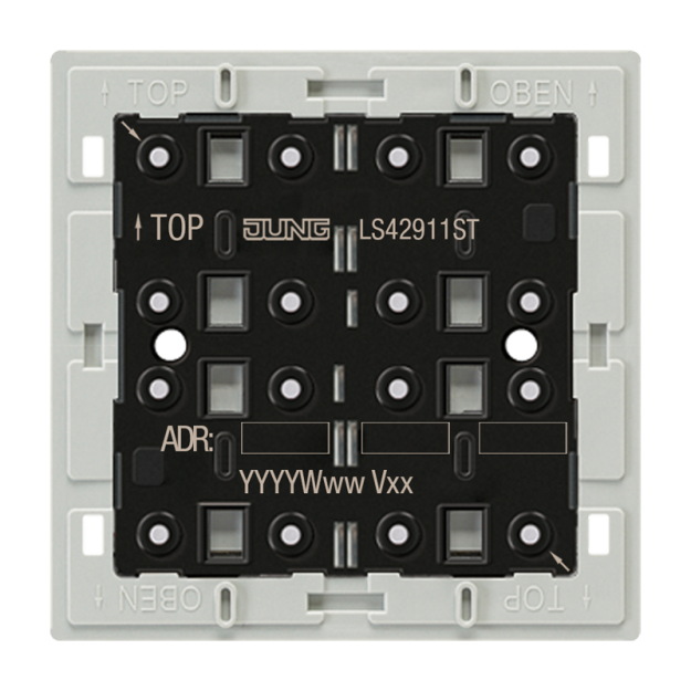 Jung LS42911ST KNX Tastsensor-Modul Universal 1fach F40 Secure Serie LS