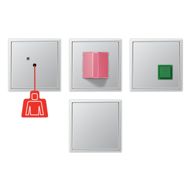 Jung NRSAL0834-L Notrufset Serie LS Aluminium