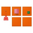 Jung NRSLC0834-2224 Notrufset mit USV Serie LS orange