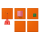 Jung NRSLC0834-2224 Notrufset mit USV Serie LS orange