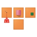 Jung NRSLC0834225 Notrufset Serie LS orange clair