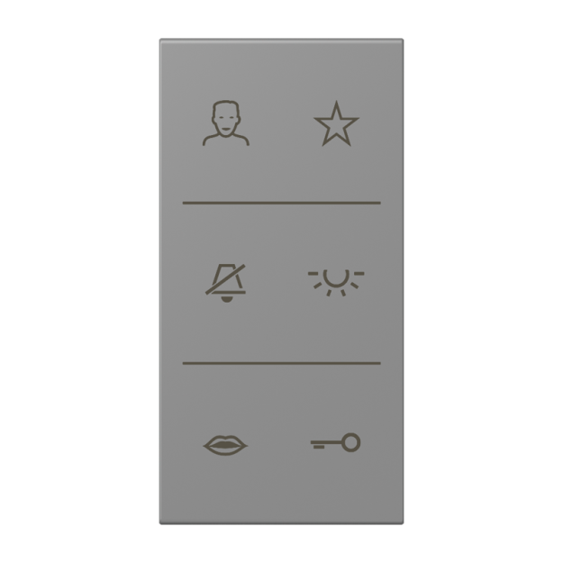 Jung SIV6LCDC203 Design-Cover Video 3fach F50 Serie LS gris 31