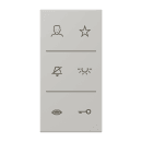Jung SIV6LCDC205 Design-Cover Video 3fach F50 Serie LS...