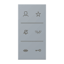 Jung SIV6LCDC257 Design-Cover Video 3fach F50 Serie LS...