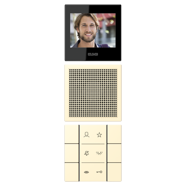 Jung SIVILC627201 Video-Innenstation LC32001 Blanc Serie LS