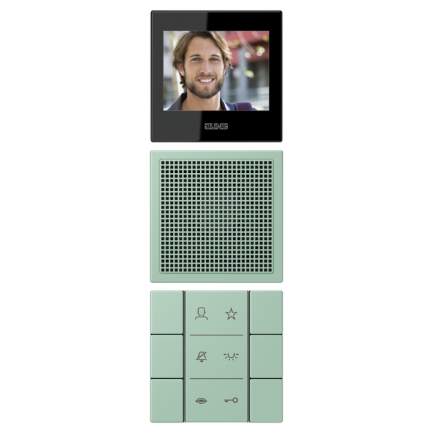 Jung SIVILC627217 Video-Innenstation LC32041 Vert Clais Serie LS