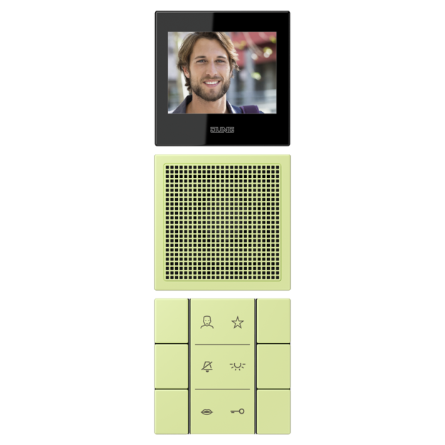Jung SIVILC627222 Video-Innenstation LC32053 Vert Jaune Clair Serie LS