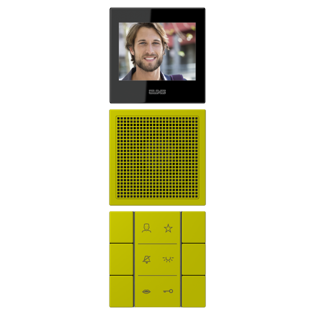 Jung SIVILC627249 Video-Innenstation LC4320F Vert Olive Vif Serie LS