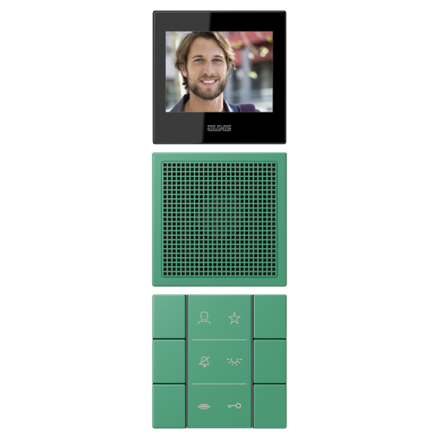 Jung SIVILC627250 Video-Innenstation LC4320G Vert 59 Serie LS