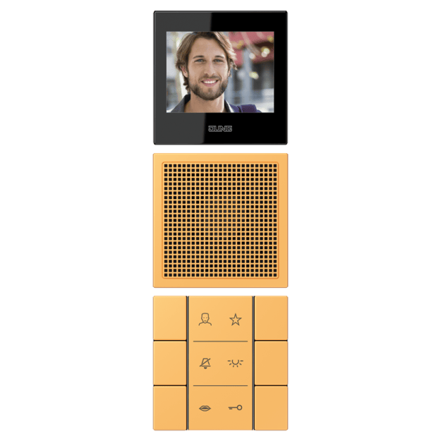 Jung SIVILC627254 Video-Innenstation LC4320L Ocre Jaune Clair Serie LS
