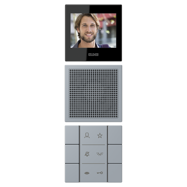 Jung SIVILC627257 Video-Innenstation LC4320O Gris Clair 59 Serie LS