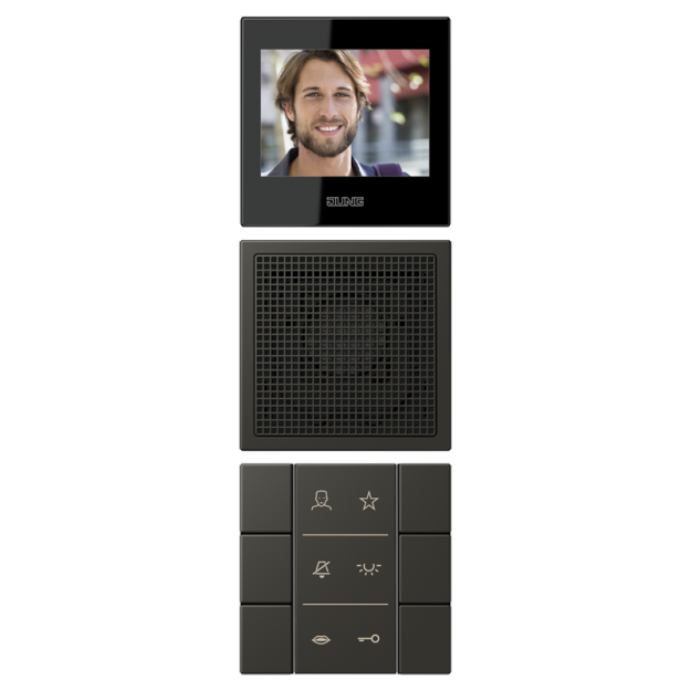 Jung SIVILC627259 Video-Innenstation LC4320R Ombre Naturelle 59 Serie LS