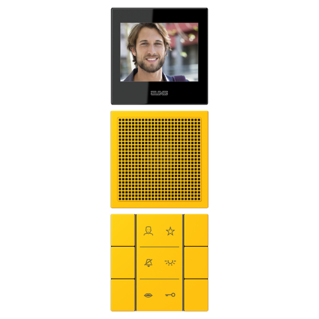 Jung SIVILC627263 Video-Innenstation LC4320W Le Jaune Vif Serie LS