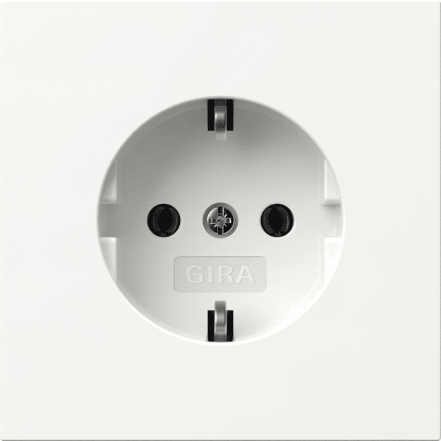 Gira 492070 Abdeckung SCHUKO-Steckdose Flächenschalter Reinweiß