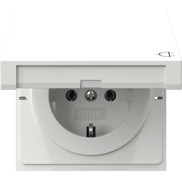 Gira 492270 Abdeckung SCHUKO-Steckdose KD Flächenschalter Reinweiß