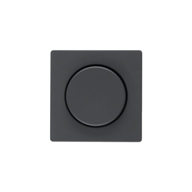 Berker MAN0200723 Zentralstück mit Regulierknopf für Drehdimmer Q.1/Q.3 tiefschwarz matt lackiert
