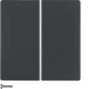 Berker MAN0202623 Taste 2fach Q.1/Q.3 tiefschwarz matt...