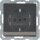 Berker MAN0204323 Steckdose SCHUKO mit Beschriftungsfeld u. erh.BS Q .1/Q.3 tiefschwarz matt