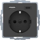 Berker MAN0204623 Steckdose SCHUKO mit USB A-C Q.1/Q.3...