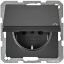 Berker MAN0204723 Steckdose SCHUKO mit Klappdeckel u....