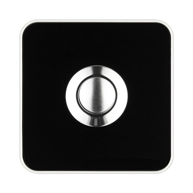Grothe 64186 Klingeltaster eckig Piccolo Piazza ws Sc